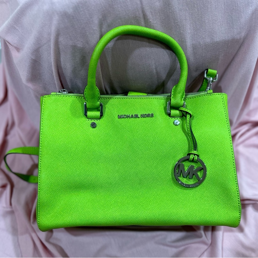 Michael Kors Lime Green Satchel